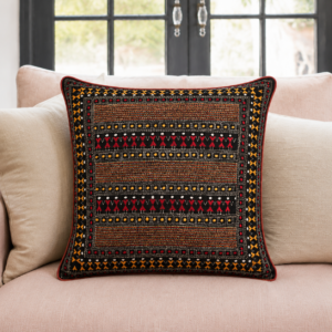 Folklore- Kantha cushion cover, 18" x18" (Inches)
