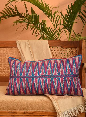 Boho Geometric- Kantha cushion cover