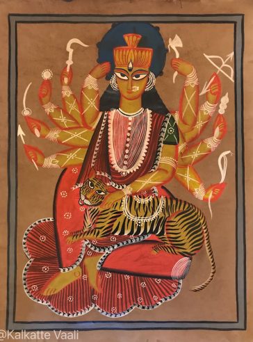 Durgati Nashini-II Bengal Pattachitra