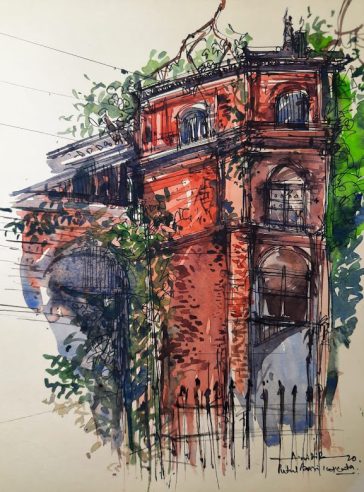 Putul Baari, North Kolkata-Urban Sketch