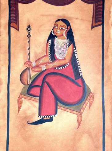 Feminine Grace- Bibi Jaan-I Bengal Pattachitra