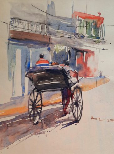 Nostalgic North Kolkata- Urban Sketch