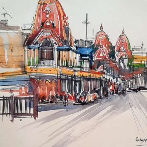 Rath Yatra- Festival of Chariots -Urban Sketch