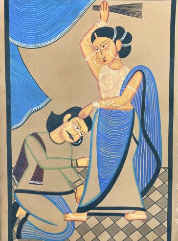 Secured Love- Bengal Pattachitra