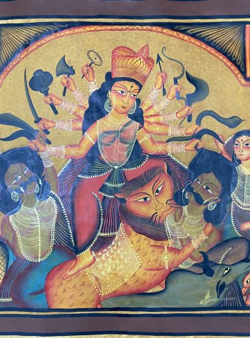 Durgati Nashini-V Bengal Pattachitra