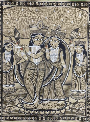 Raslila- Bengal Pattachitra