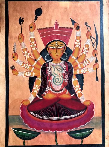 Kamala Kamini- Bengal Pattachitra