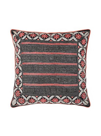 Phool & Raan- Kantha cushion cover 20"