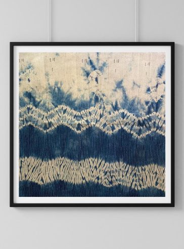 Kantha on Shibori- Wall hanging