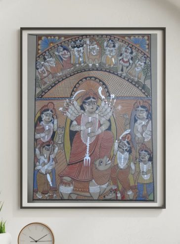 Durgeshwari- Bengal Pattachitra