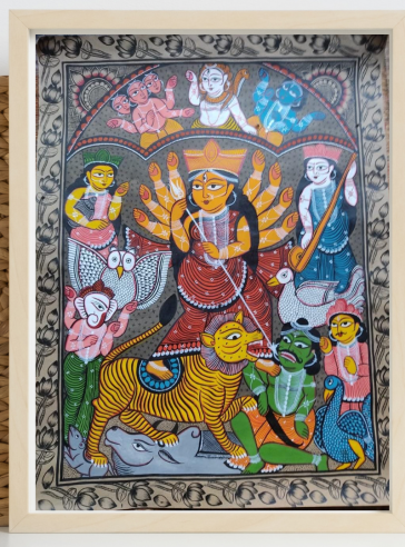 Durgeshwari- II, Bengal Pattachitra