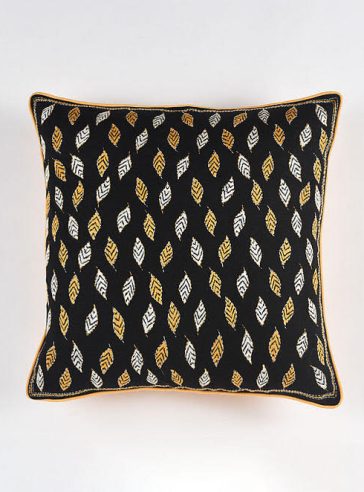 Shukno Paata- Kantha embroidered Cotton cushion cover