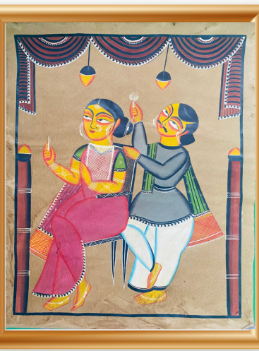 Babu bibi 3- Original-Bengal Pattachitra