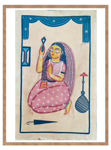 Bibi Jaan- Feminine Grace- VI- Bengal Pattachitra