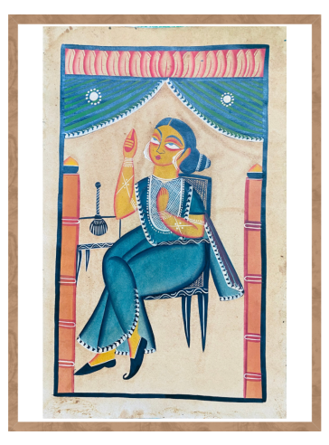 Bibi Jaan- Feminine Grace- VIII- Bengal Pattachitra