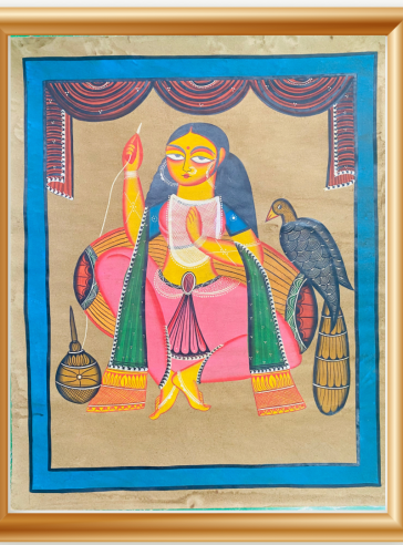 Bibi Jaan- Feminine Grace- IX- Bengal Pattachitra