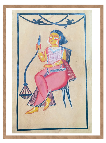 Bibi Jaan- Feminine Grace- VII- Bengal Pattachitra