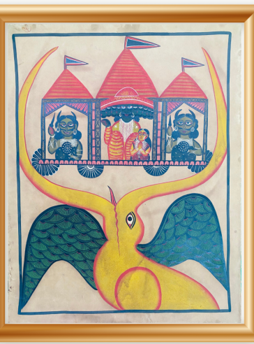 Jatayu- Original-Bengal Pattachitra