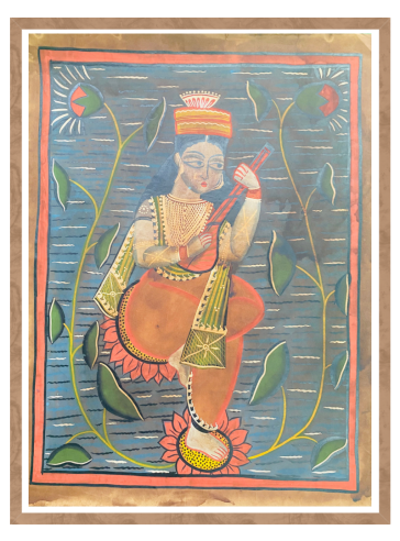 Saraswati-VI Bengal Pattachitra