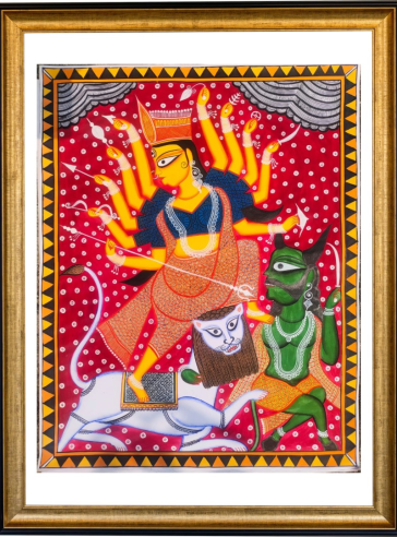 Durgati Nashini VI- Original-Bengal Pattachitra