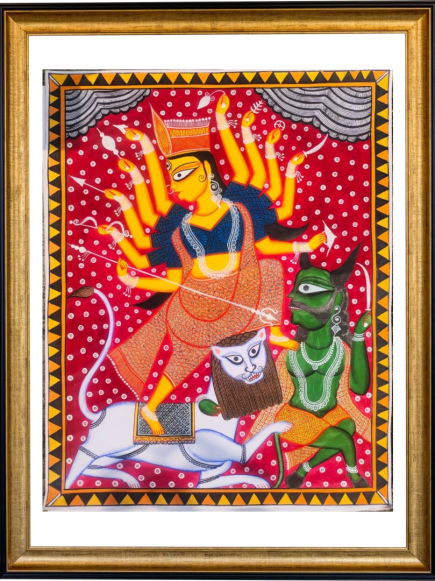 Durgati Nashini VI- Original-Bengal Pattachitra