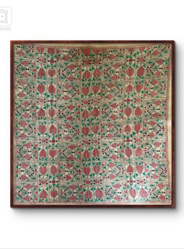 Fish folk art- Kantha embroidered wall art