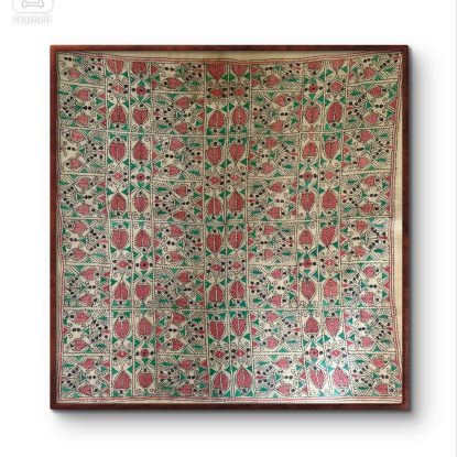 Fish folk art- Kantha embroidered wall art
