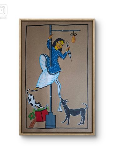 The Qwirky Babu- Original-Bengal Pattachitra