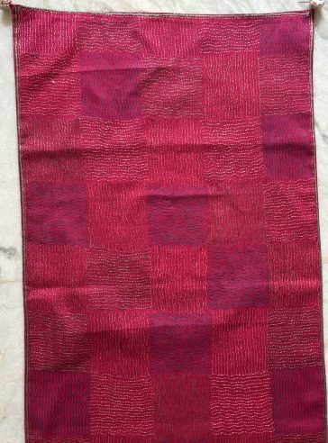 Kimi - Dark Pink - Kantha table runner