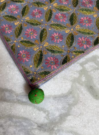 Dense Flora - Kantha table runner