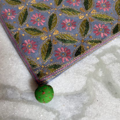 Dense Flora - Kantha table runner