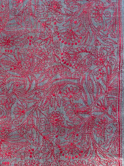 Whimsical Patterns- Kantha embroidered wall art