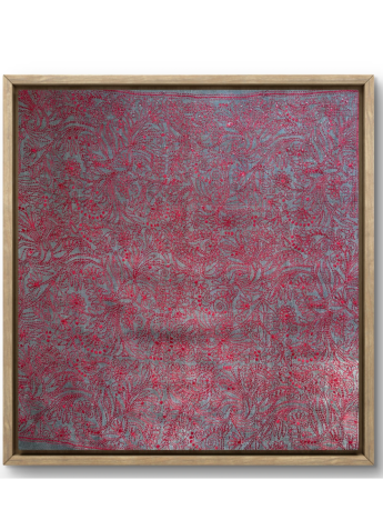 Whimsical Patterns- Kantha embroidered wall art