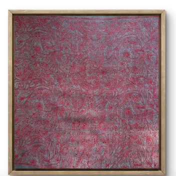 Whimsical Patterns- Kantha embroidered wall art