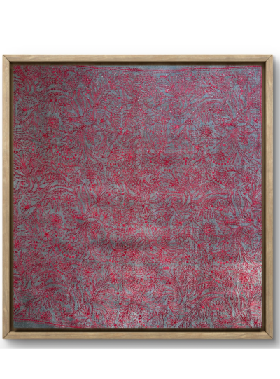 Whimsical Patterns- Kantha embroidered wall art