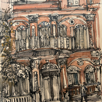 Bidhan Sarani, Kolkata-Urban Sketch