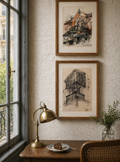 SS Hogg Market & Kolkata -Urban Sketch