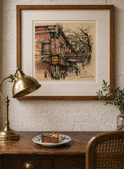 Laha Baari, Bidhan Sarani, Kolkata-Urban Sketch