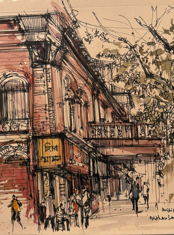 Laha Baari, Bidhan Sarani, Kolkata-Urban Sketch