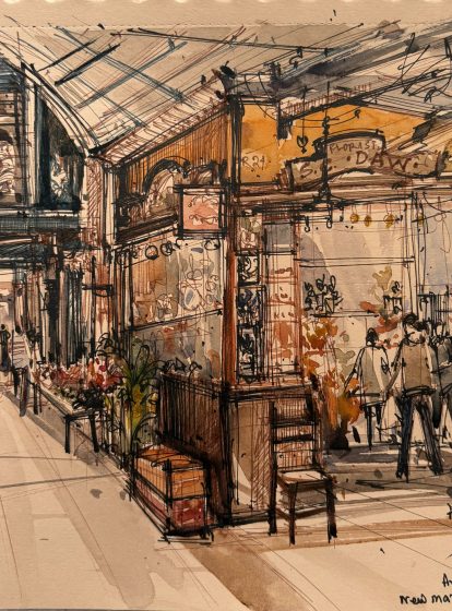 New Market III Kolkata-Urban Sketch