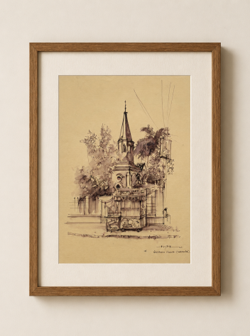 Bethun Church,Kolkata 8.5" x 11.5"
