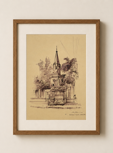 Bethun Church,Kolkata 8.5" x 11.5"