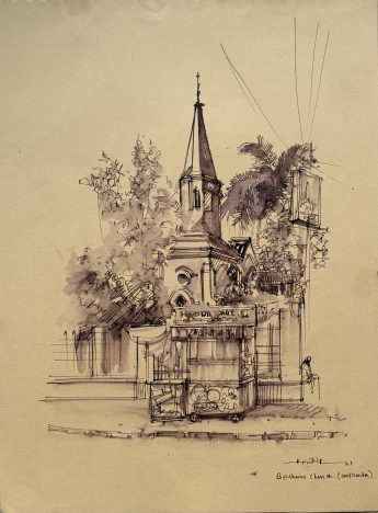 Bethun Church,Kolkata 8.5" x 11.5"