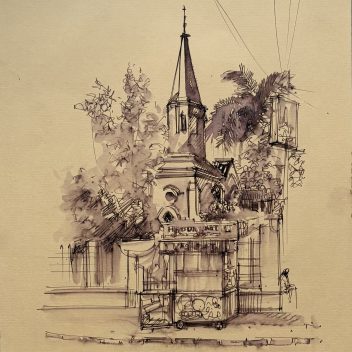 Bethun Church,Kolkata 8.5" x 11.5"