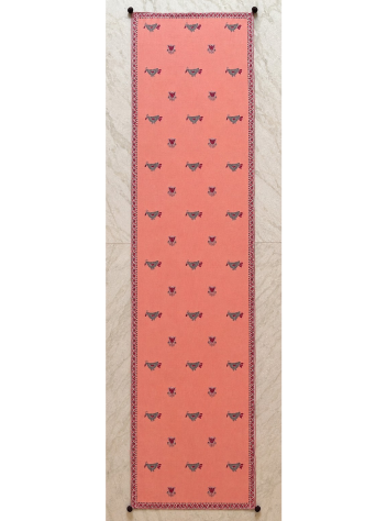 Golap Pakhi - Kantha embroidered Cotton table runner