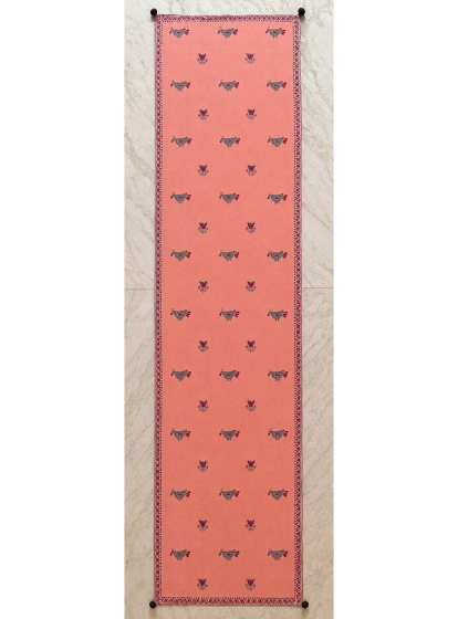 Golap Pakhi - Kantha embroidered Cotton table runner